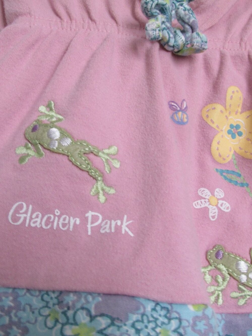 Artisans Hooded Glacier Park T Shirt Toddler Girls 3T Pink Floral Short Sleeve - Picture 2 of 6